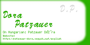 dora patzauer business card